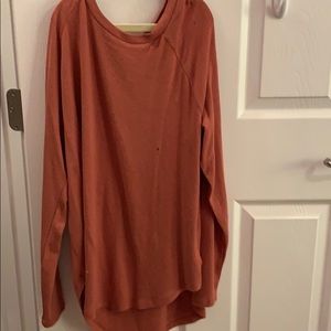 American Eagle Rose Pink Oversized Long Sleeve